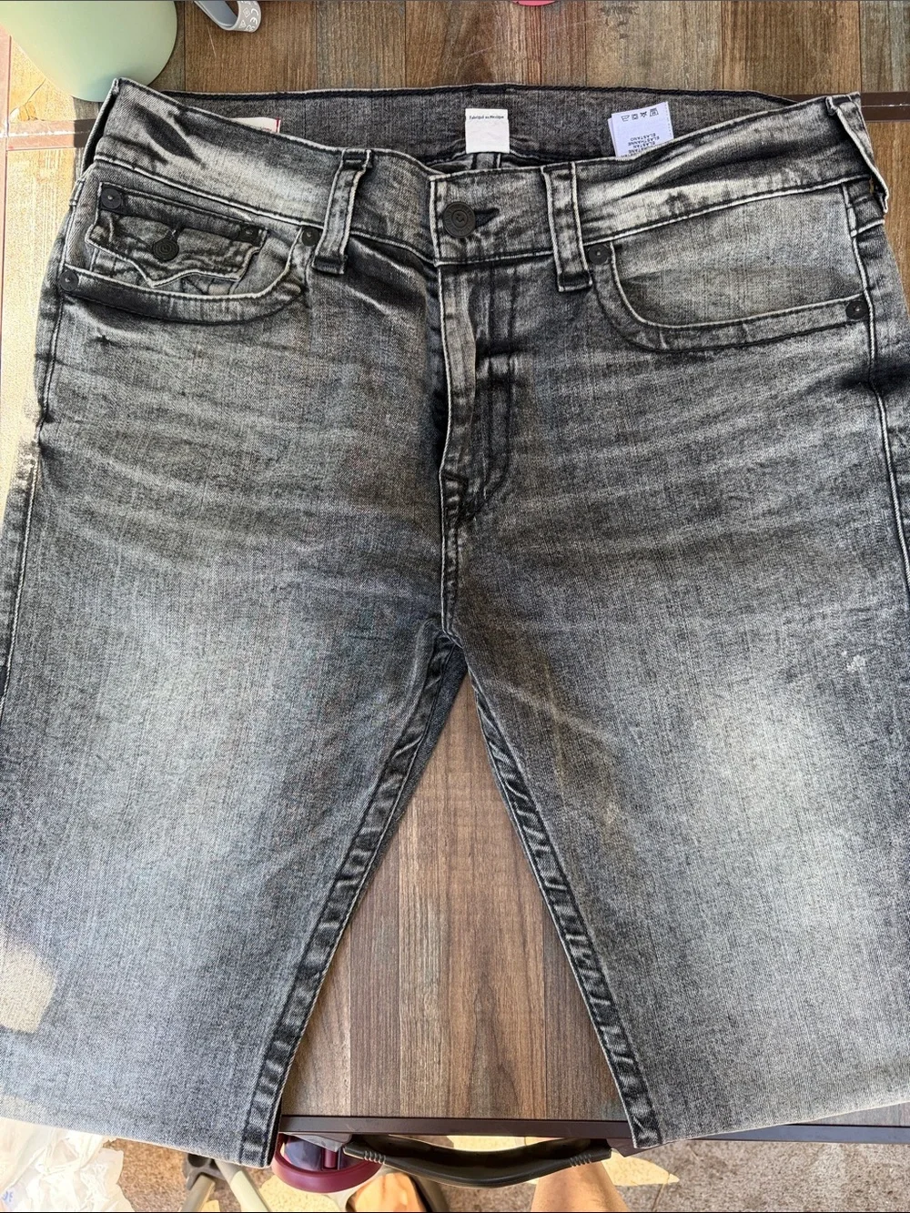 True Religion Men's Faded Gray Skinny Jeans